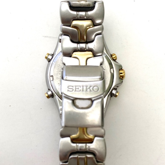 Vintage Seiko 7T32-6M49 Chronograph Alarm Men's Wrist Watch - Picture 2 of 7